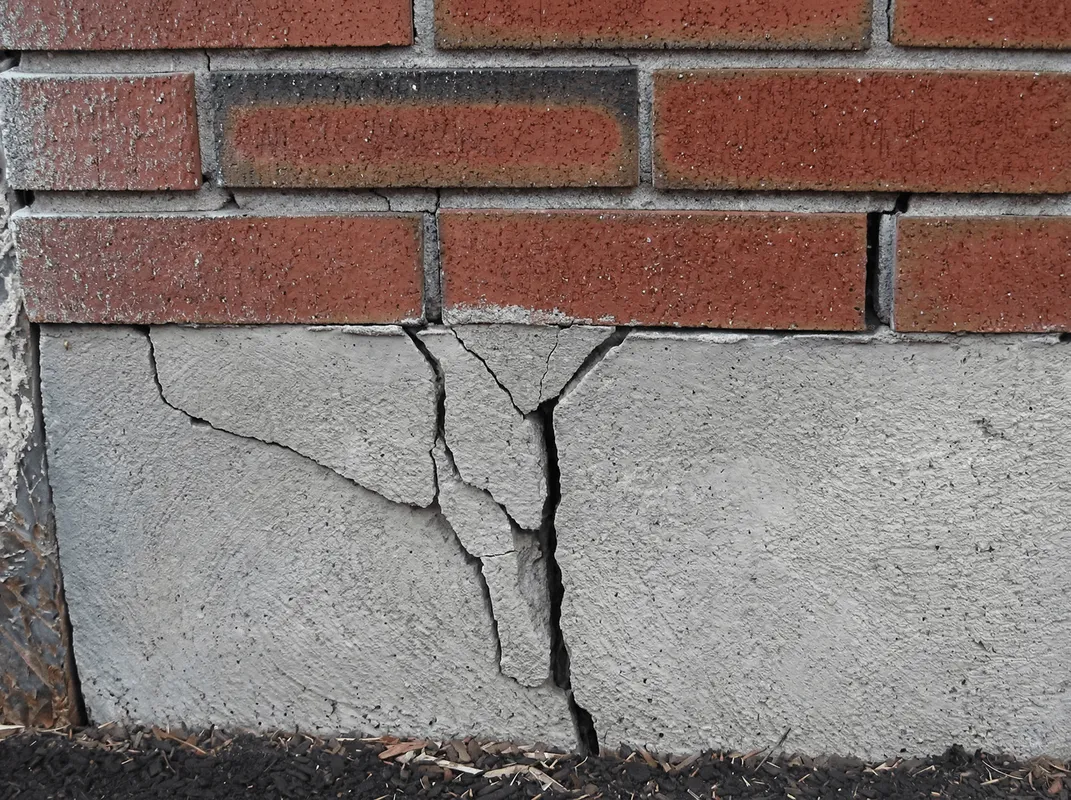 Concrete foundation with serious structural damage in Salt Lake City, UT